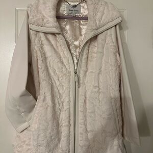 Diane Gilman Women's Pink Faux Fur Jacket